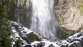 Devils Punchbowl Waterfall in ArthurÃÂ¢Ã¢âÂ¬Ã¢âÂ¢s Pass National Park, New Zealand. Royalty Free Stock Photo